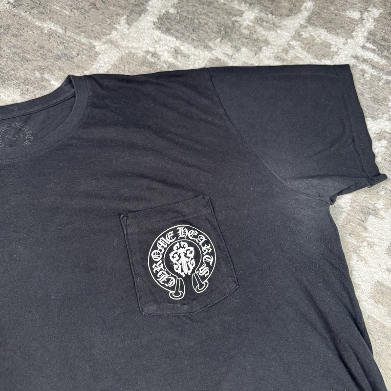Chrome Hearts USA Dagger Flag Short Sleeve Tee Shirt 