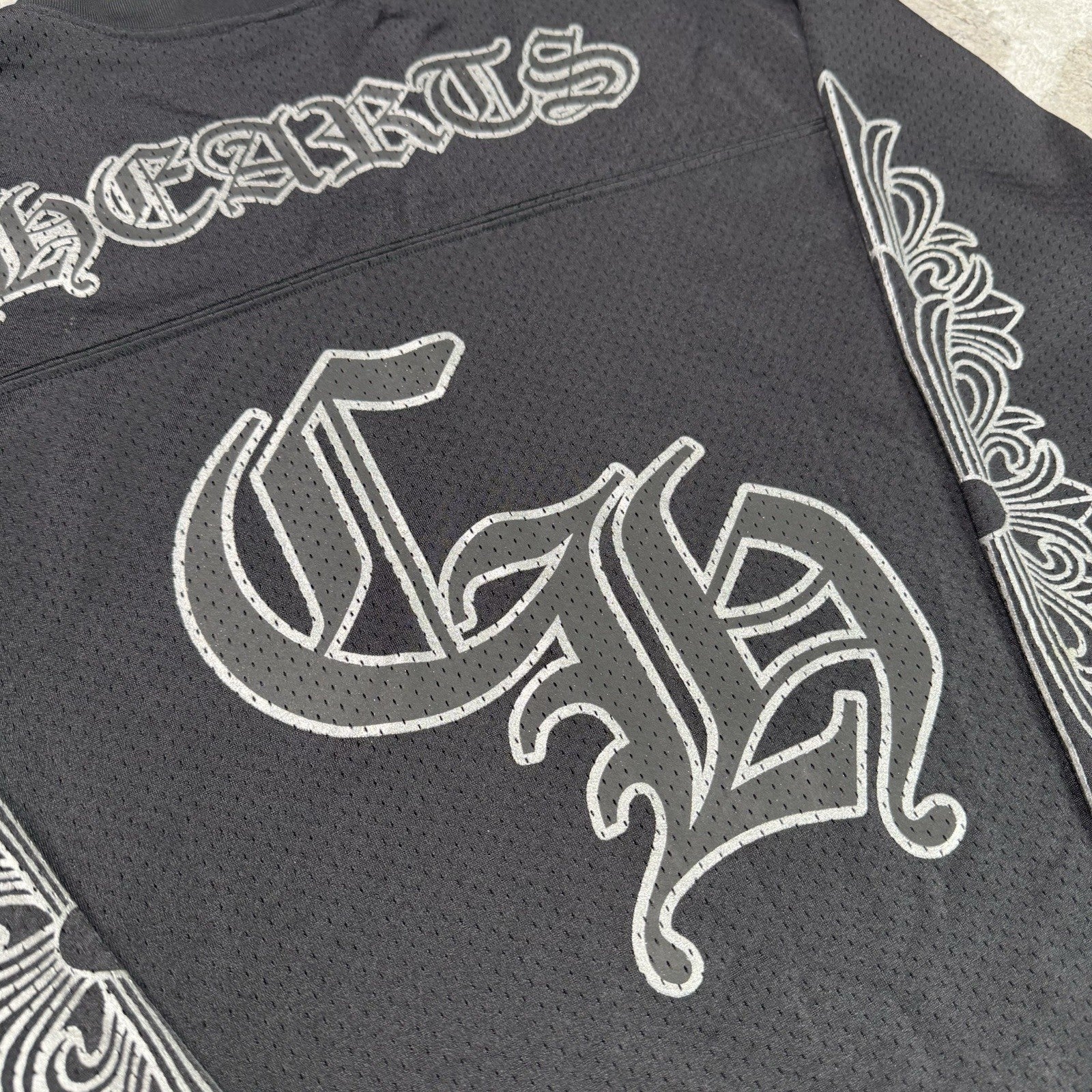 Chrome Hearts Mesh CH Stadium Long Sleeve Jersey 
