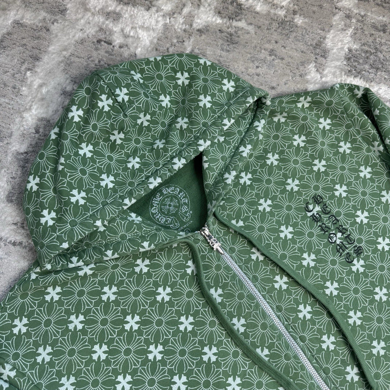 Chrome Hearts Plus Cross Monogram Zip Up Hoodie 