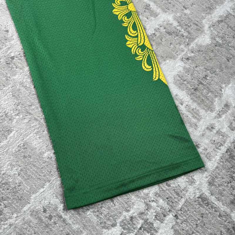 Chrome Hearts Mesh CH Stadium Floral Sweatpants 