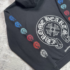 Chrome Hearts Horseshoe Multi-color Zip Up Hoodie 