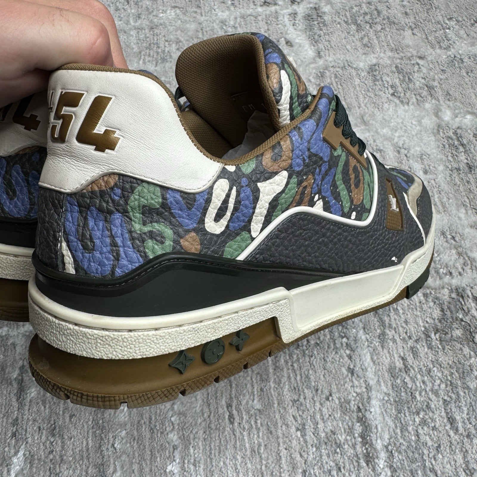 Louis Vuitton Trainer Low ‘brown Camo’ Sz- 9LV