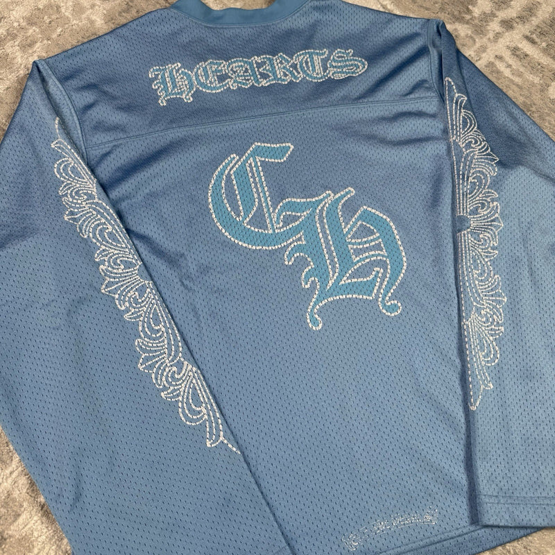 Chrome Hearts Mesh CH Stadium Floral Long Sleeve Jersey 