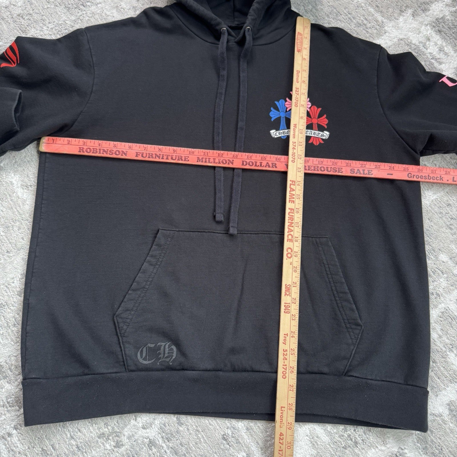 Chrome Hearts Cemetery Cross Multi-color Pullover Hoodie 