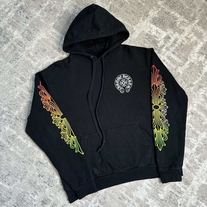 Chrome Hearts Floral Gradient Logo Pullover Hoodie 