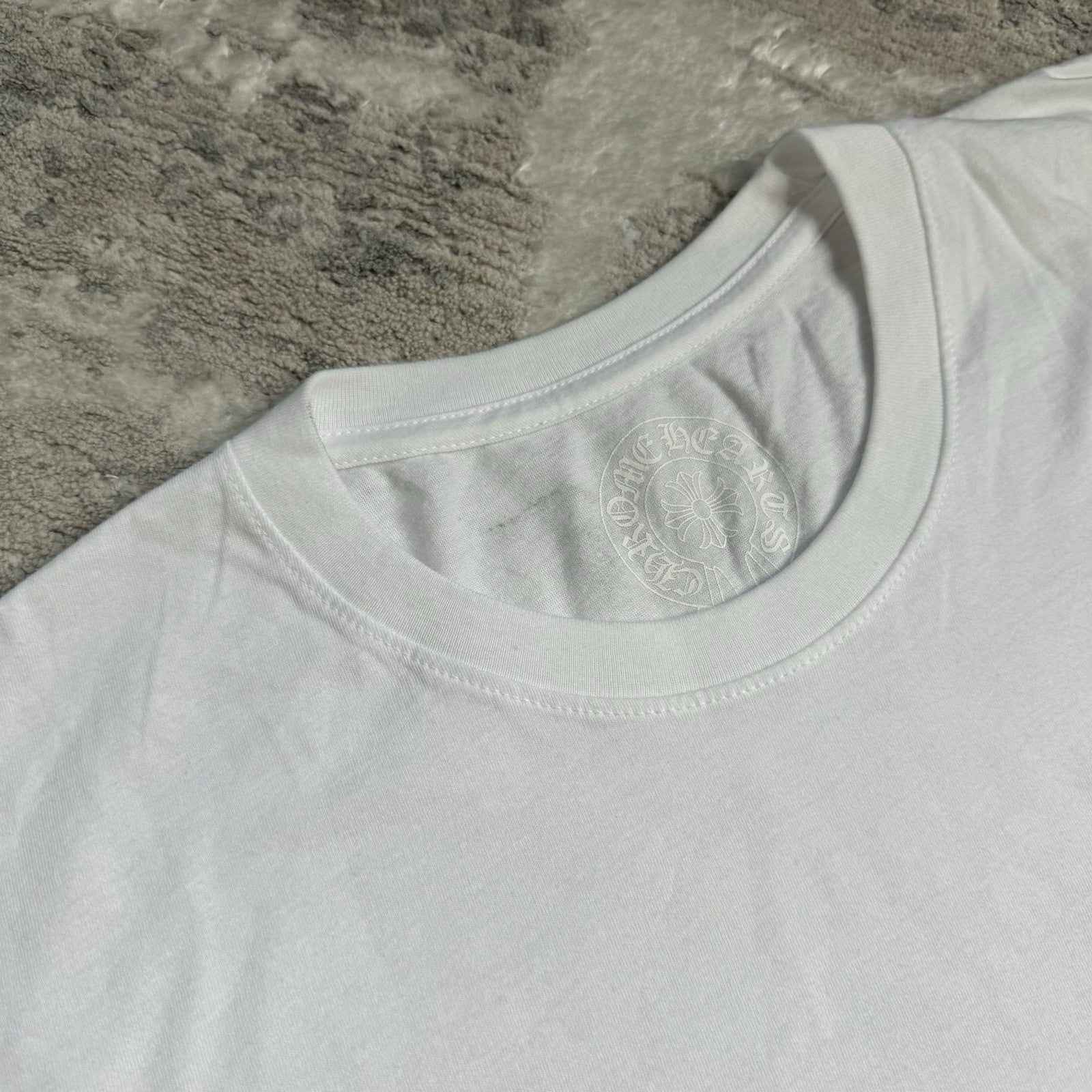 Chrome Hearts Floral Horseshoe Long Sleeve Pocket Tee Shirt 