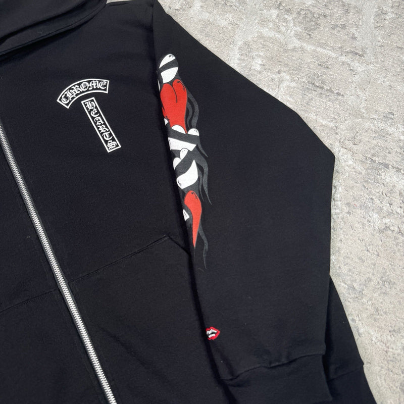 Chrome Hearts Matty Boy Thermal Zip Up Hoodie