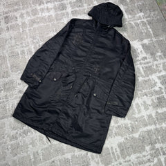 Chrome Hearts Cross Patch Nylon Fishtail Zip Up Parka Jacket 