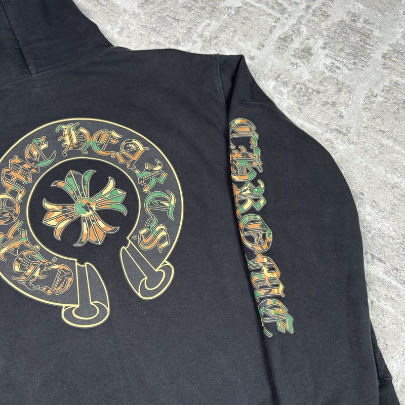 Chrome Hearts Camo Horseshoe Zip Up Hoodie 