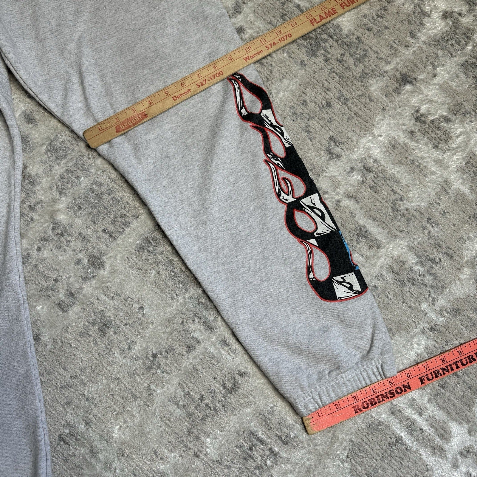 Chrome Hearts Matty Boy Brain Flame Sweatpants 