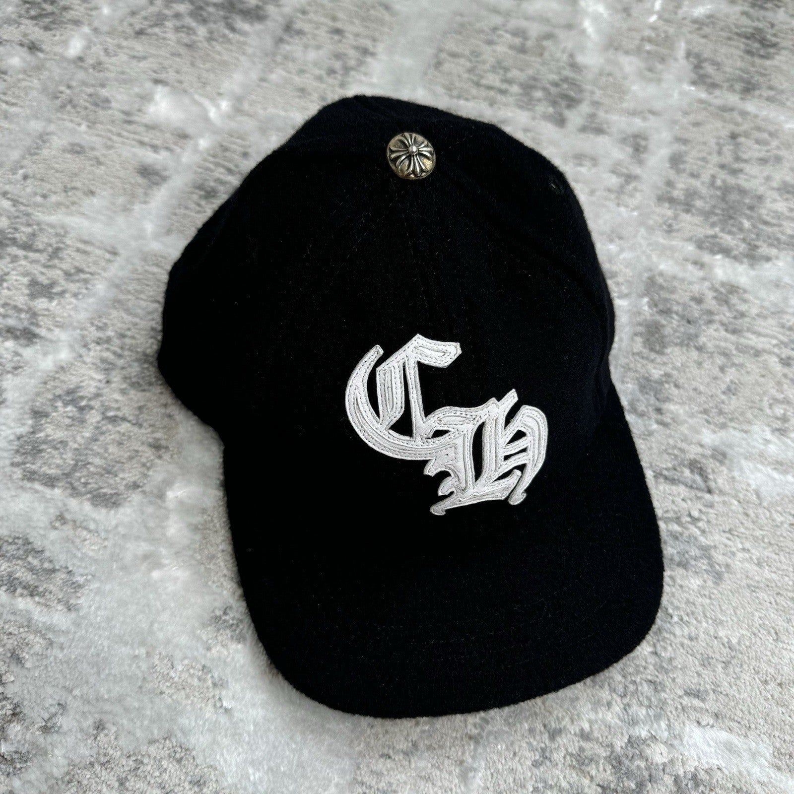 Chrome Hearts Wool Leather Strap Hat ‘black’ 