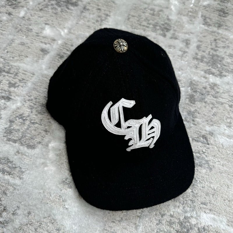 Chrome Hearts Wool Leather Strap Hat ‘black’ 
