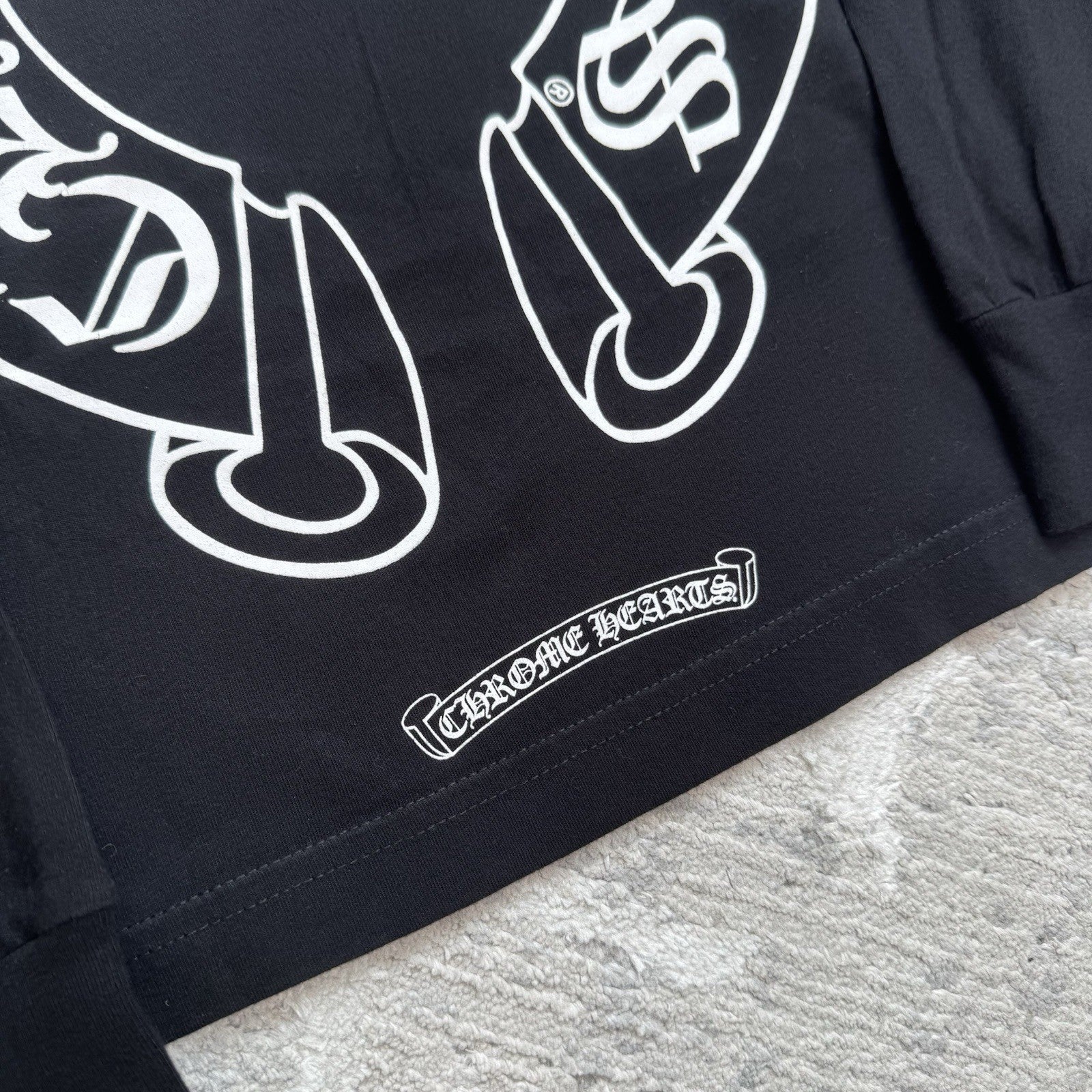 Chrome Hearts Floral Horseshoe Long Sleeve Shirt 