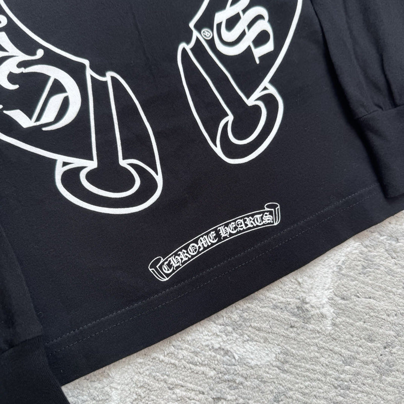 Chrome Hearts Floral Horseshoe Long Sleeve Shirt 