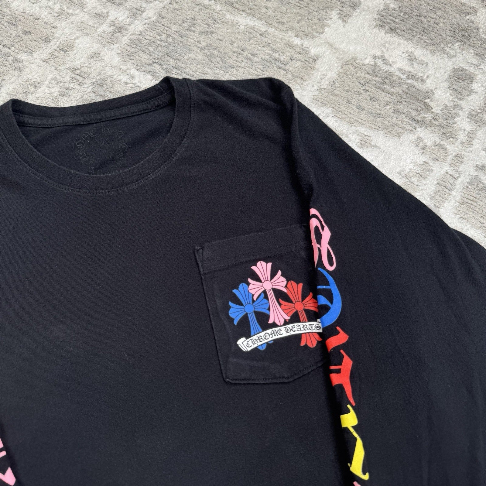 Chrome Hearts Cemetery Multi-color Cross Long Sleeve Shirt 