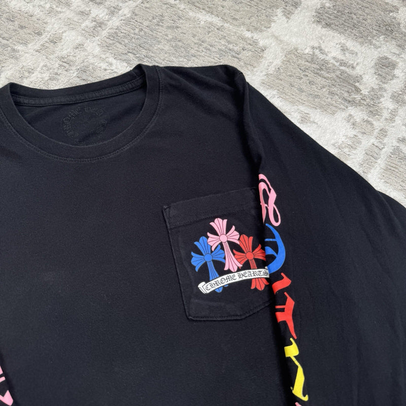 Chrome Hearts Cemetery Multi-color Cross Long Sleeve Shirt 