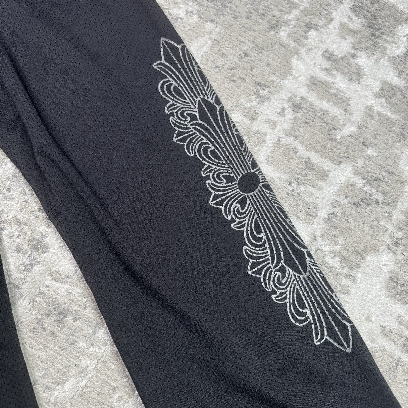 Chrome Hearts Mesh CH Floral Stadium Sweatpants 