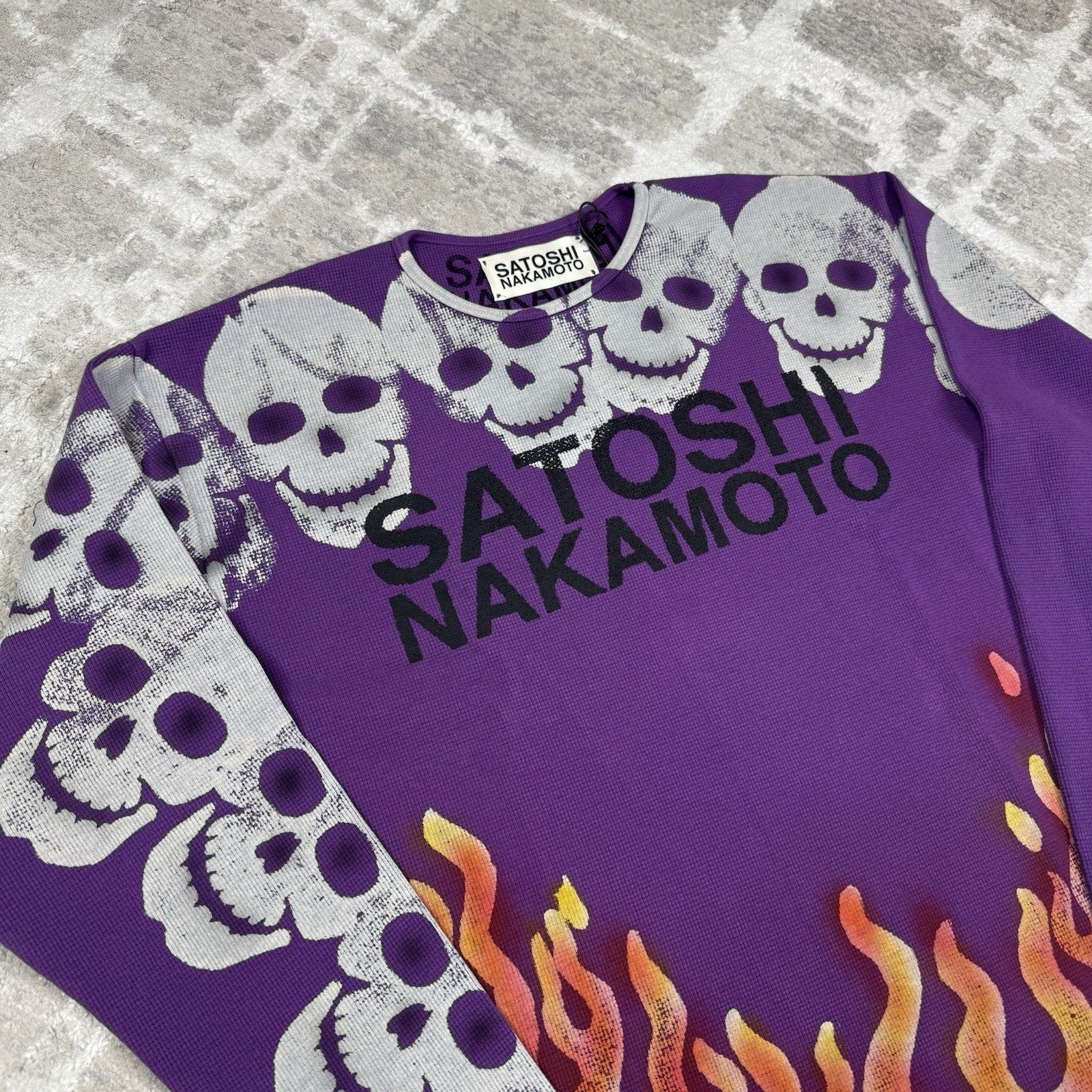 Satoshi Nakamoto Lost Boys Skull Thermal Long Sleeve Shirt 