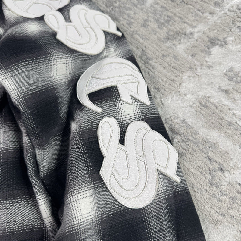 Chrome Hearts Guns N Roses Leather Button Up 