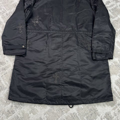 Chrome Hearts Cross Patch Nylon Fishtail Zip Up Parka Jacket 