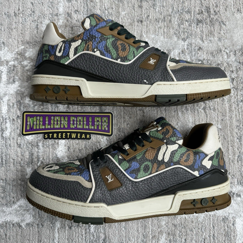 Louis Vuitton Trainer Low ‘brown Camo’ Sz- 9LV