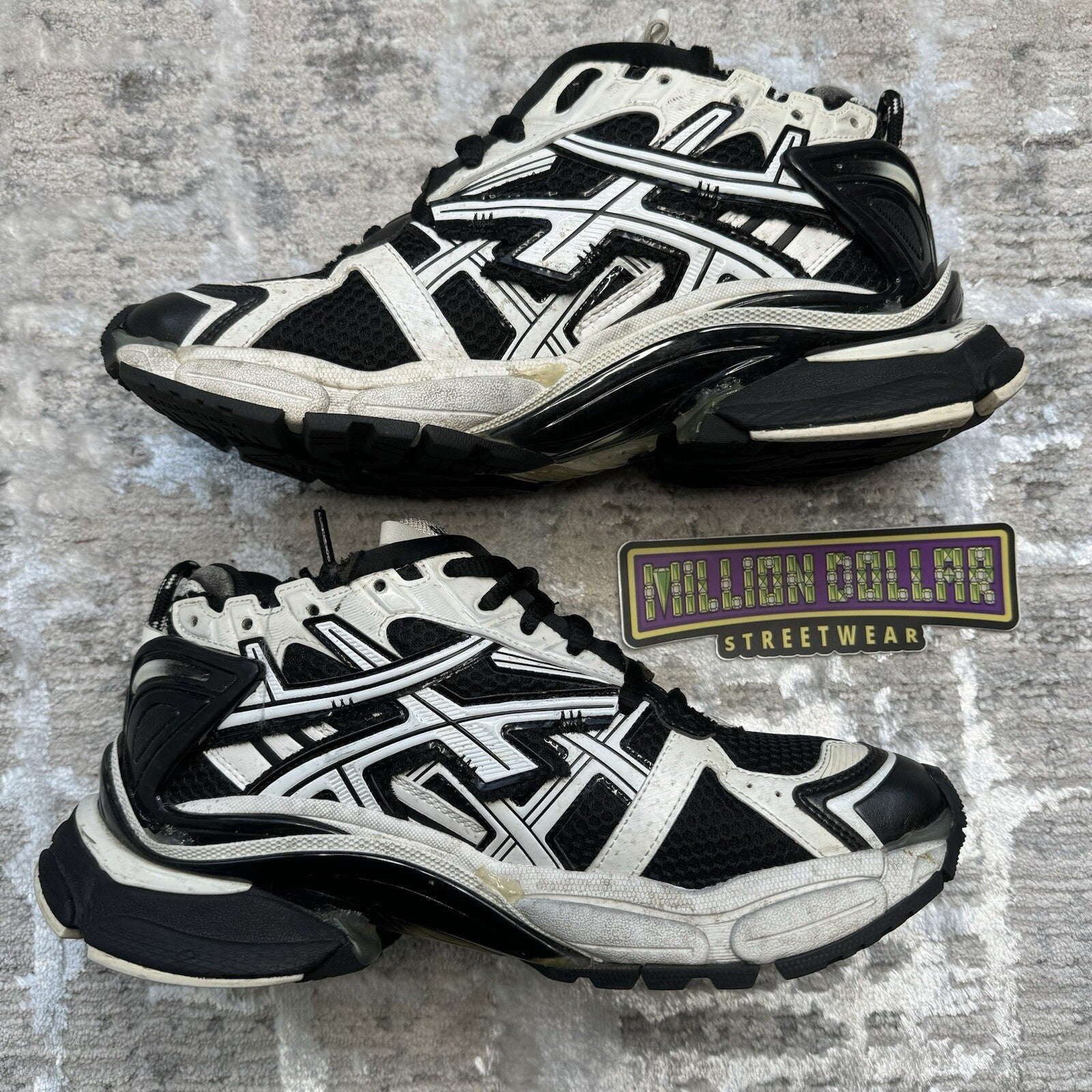 Balenciaga Runner Sneaker ‘white Black’ Sz- 8M/41EU