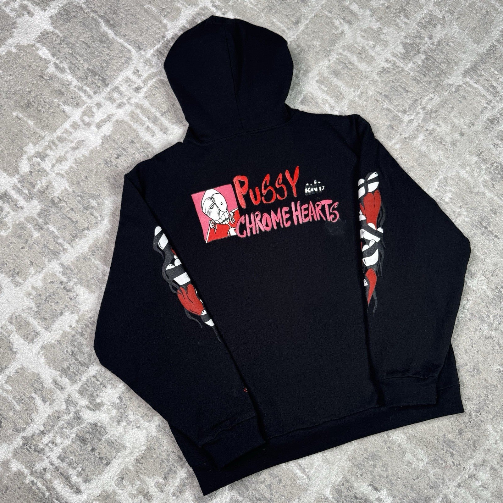 Chrome Hearts Matty Boy Thermal Zip Up Hoodie