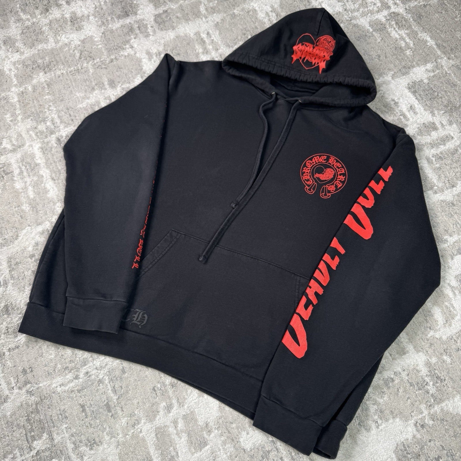 Chrome Hearts Deadly Doll Horseshoe Pullover Hoodie 