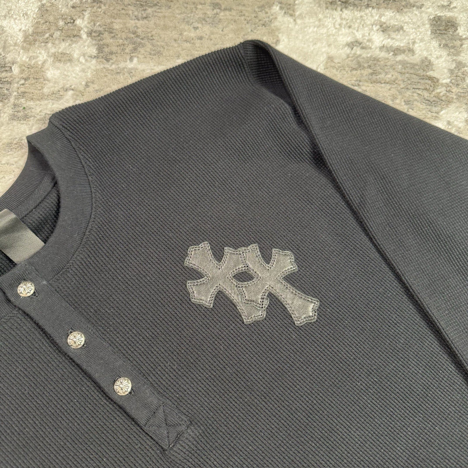 Chrome Hearts Waffle Thermal Patch Cross Long Sleeve 