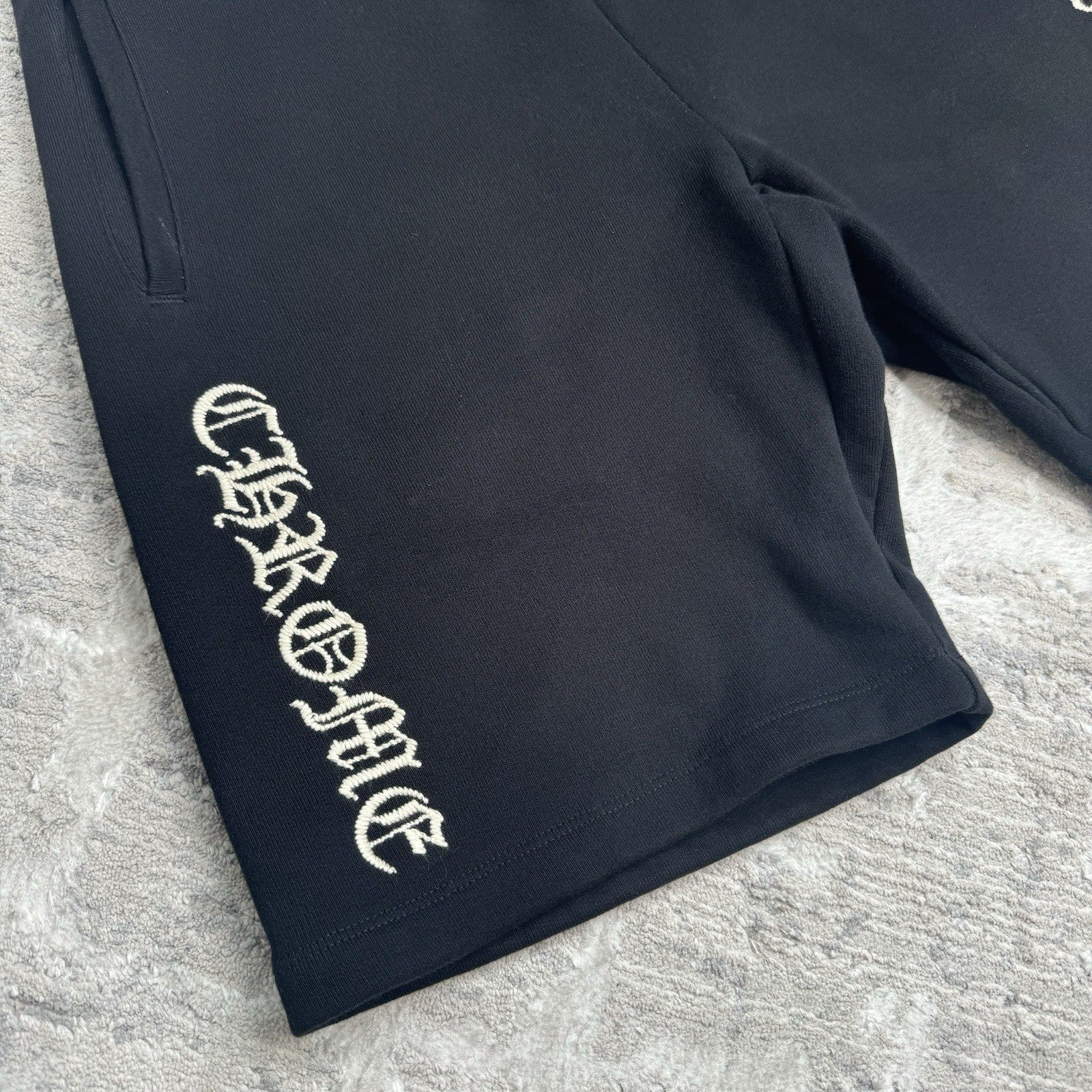 Chrome Hearts SLO Ride Embroidered Shorts 
