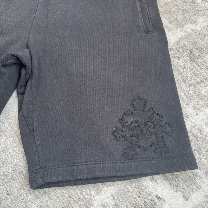 Chrome Hearts Paperjam Leather Triple Cross Sweatshirts