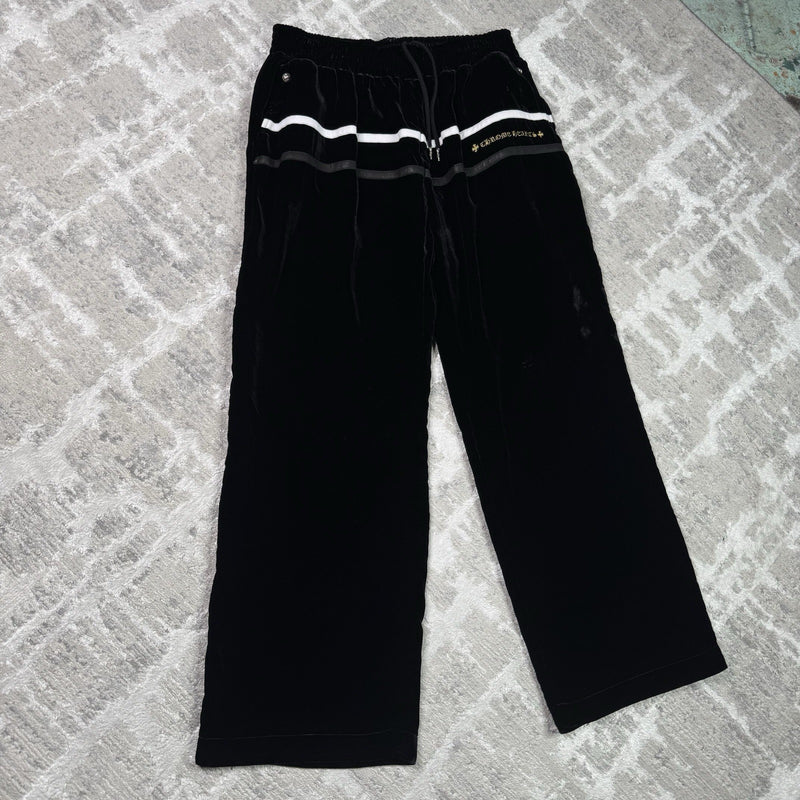 Chrome Hearts Velour Leather Track Pant 