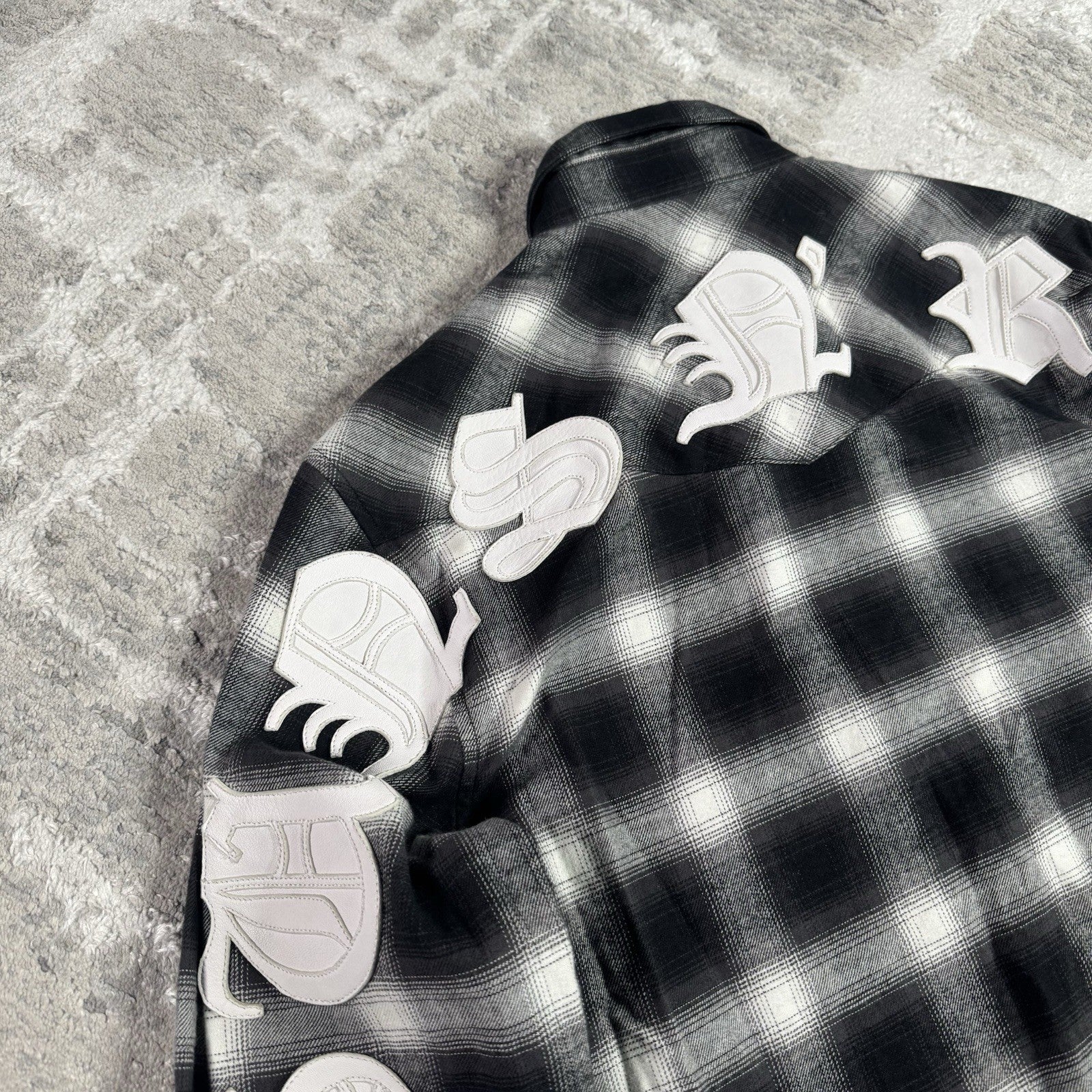 Chrome Hearts Guns N Roses Leather Button Up 