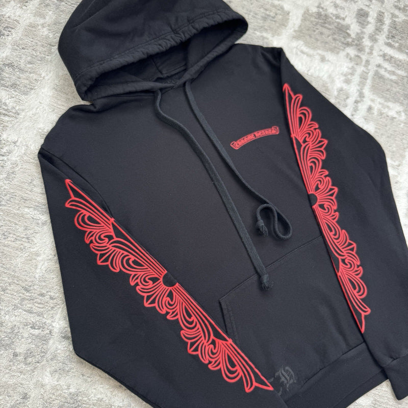 Chrome Hearts Horseshoe Floral Pullover Hoodie 