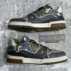 Louis Vuitton Trainer Low ‘brown Camo’ Sz- 9LV