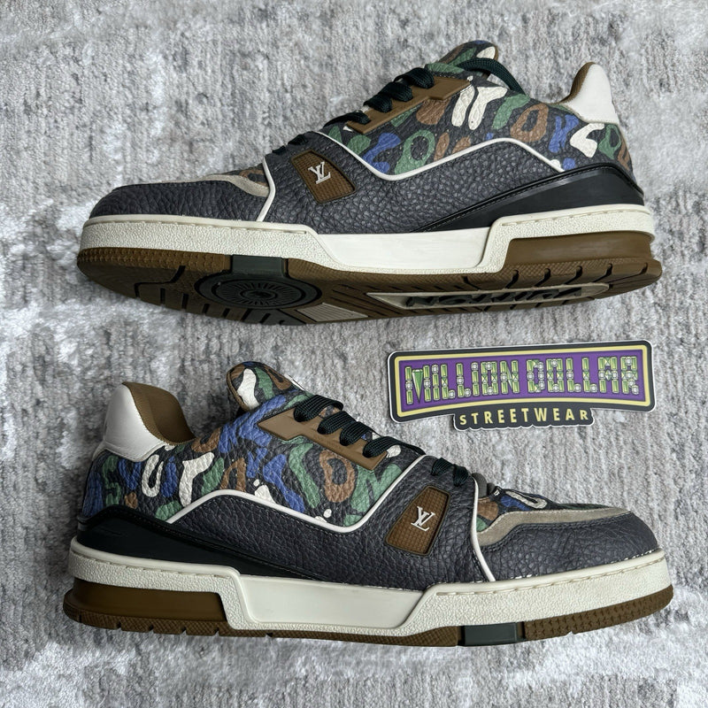 Louis Vuitton Trainer Low ‘brown Camo’ Sz- 9LV