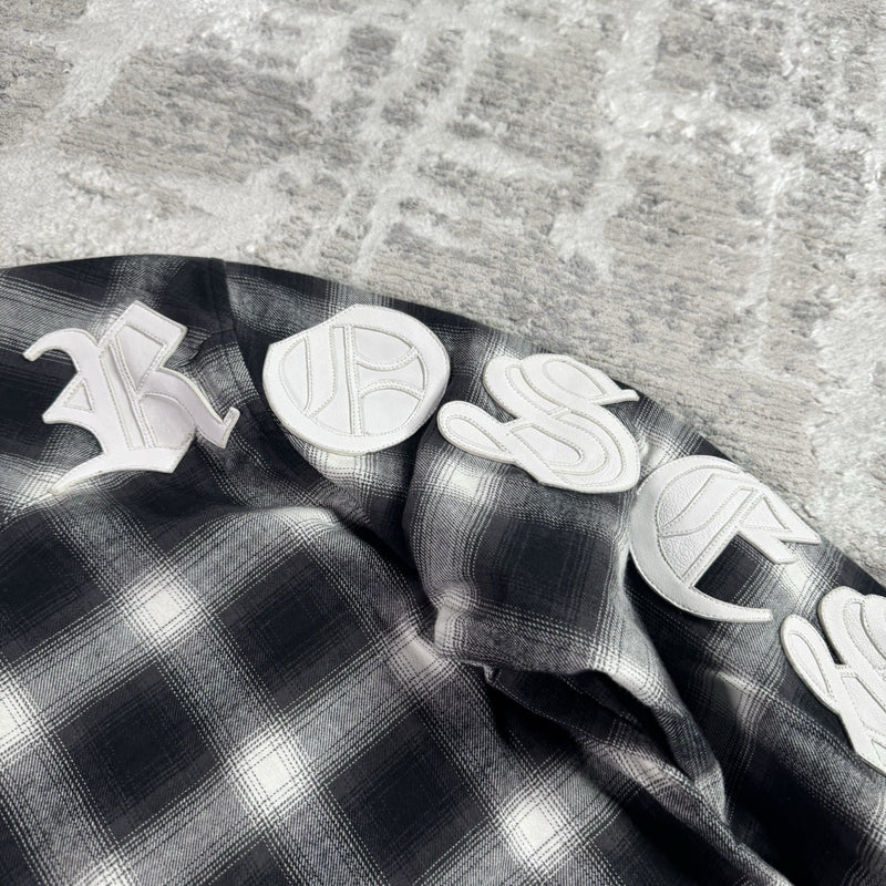 Chrome Hearts Guns N Roses Leather Button Up 