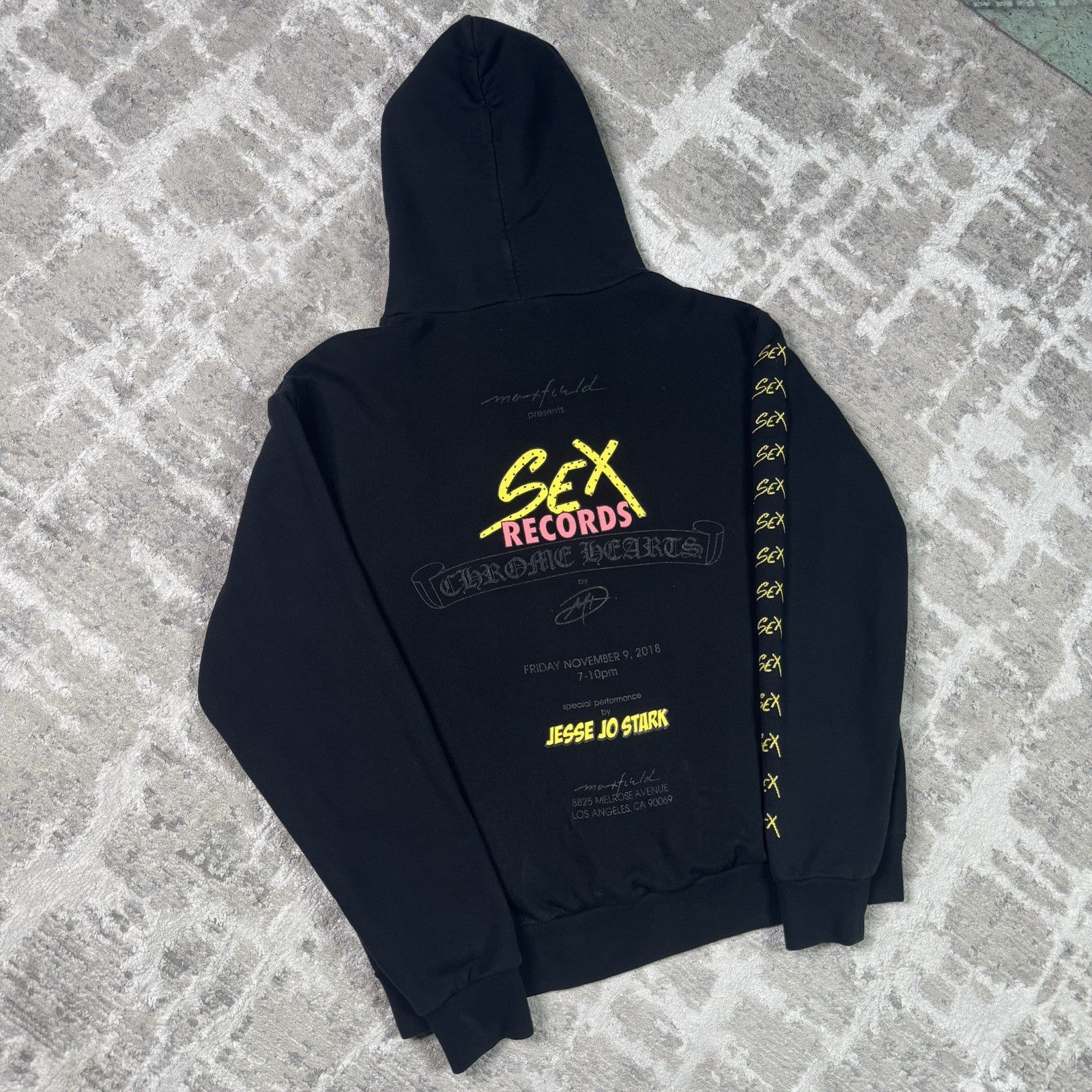 Chrome Hearts Sex Records Pullover Hoodie 