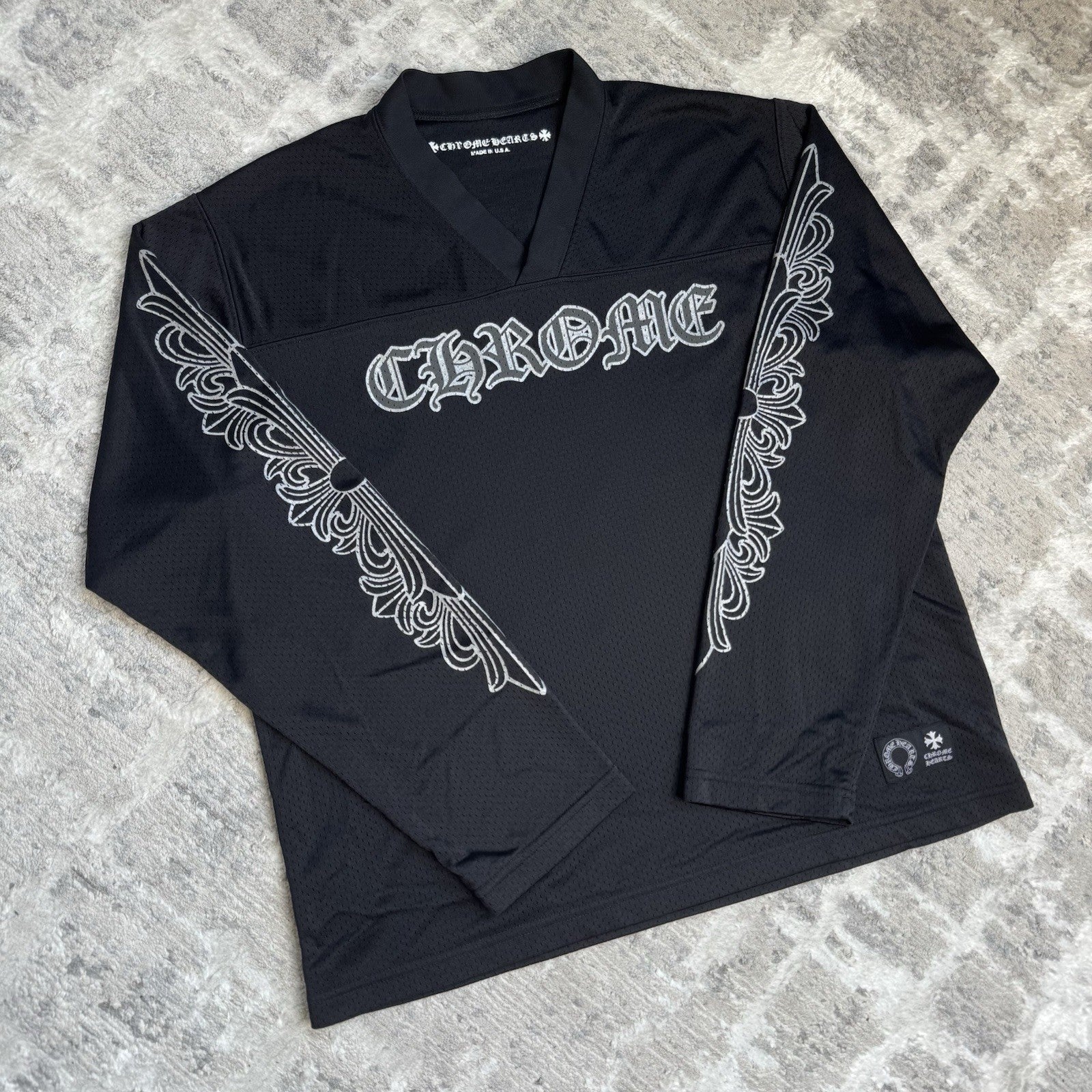 Chrome Hearts Mesh CH Long Sleeve Jersey 