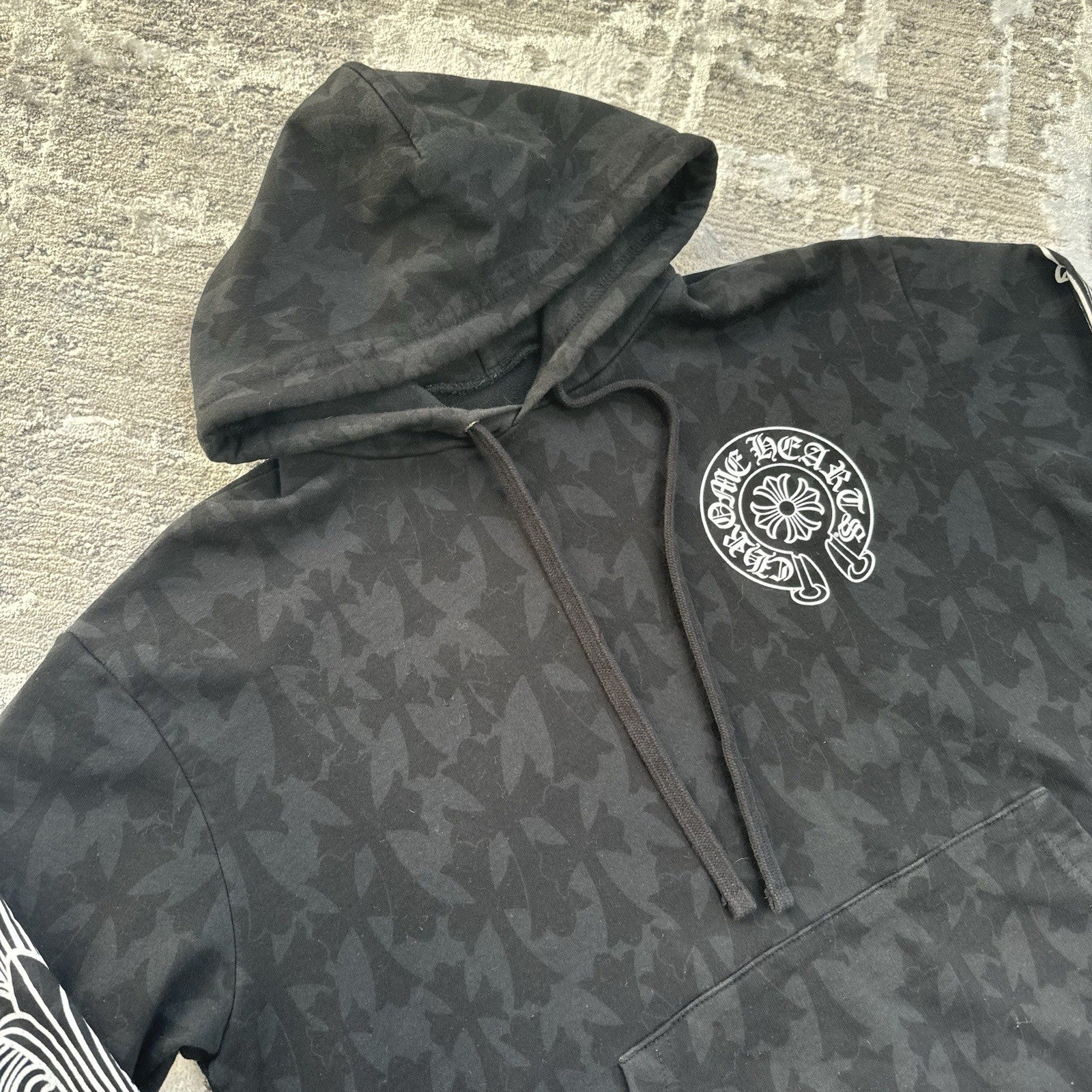 Chrome Hearts Allover Cemetery Cross Print Pullover Hoodie 