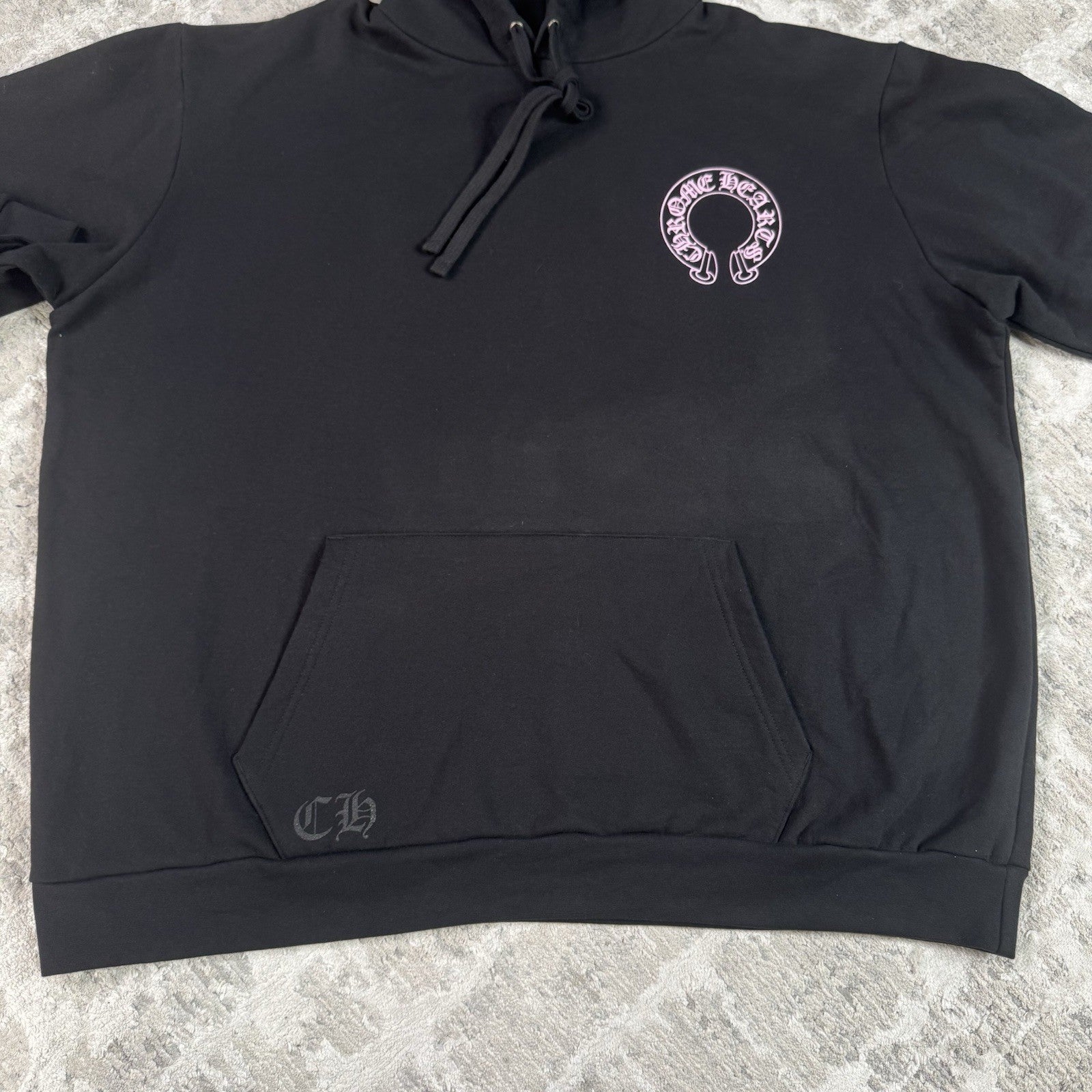 Chrome Hearts Friends And Family Pink Glitter Floral Pullover Hoodie