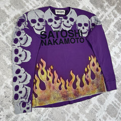 Satoshi Nakamoto Lost Boys Skull Thermal Long Sleeve Shirt 