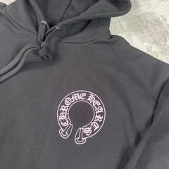 Chrome Hearts Friends And Family Pink Glitter Floral Pullover Hoodie