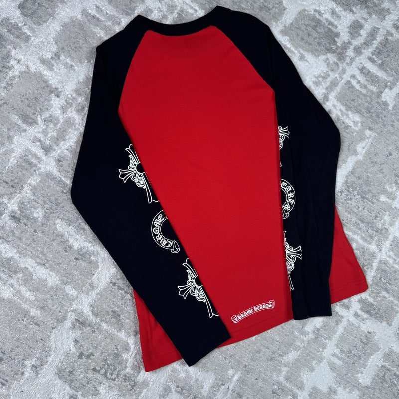 Chrome Hearts Baseball Raglan Long Sleeve Tee Shirt 