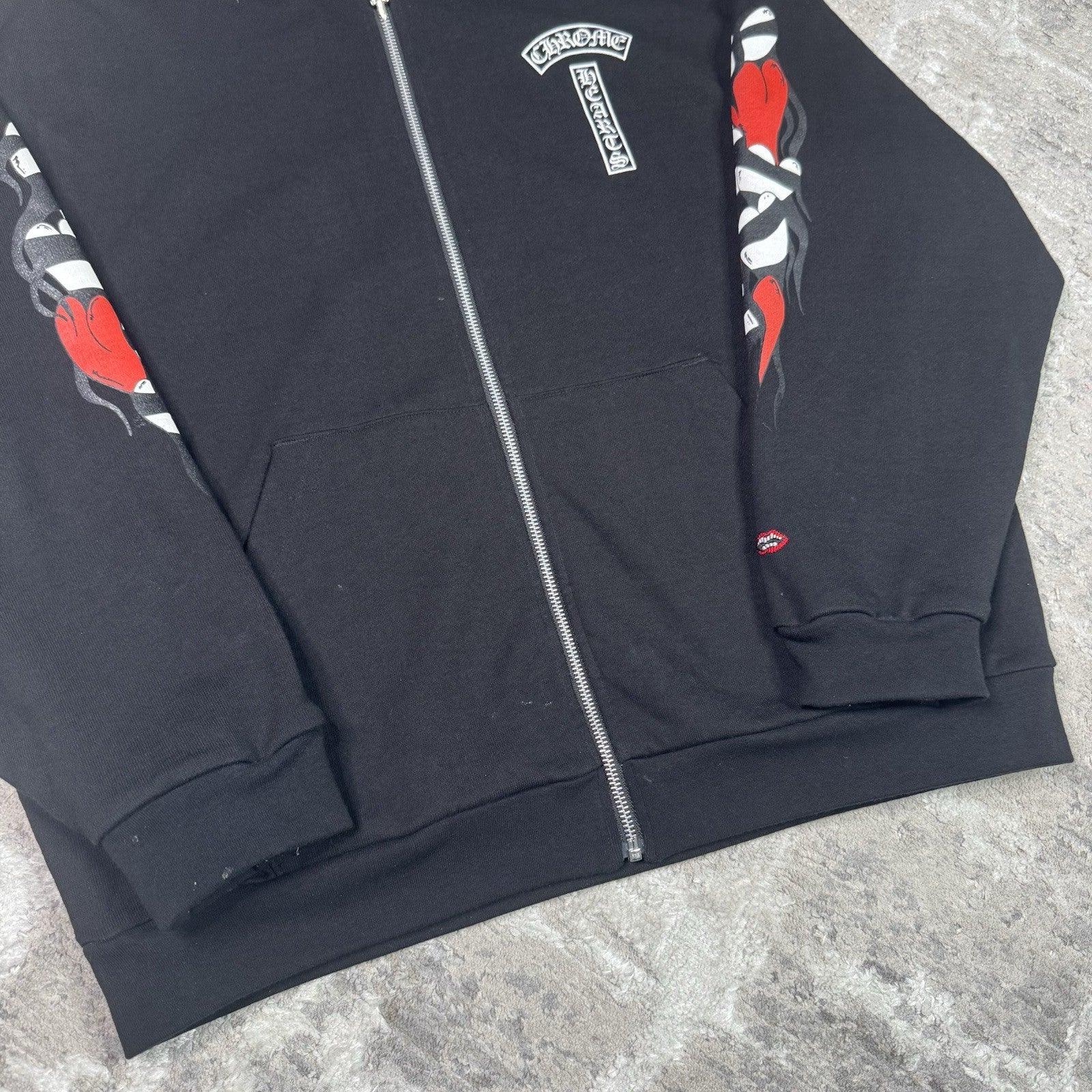 Chrome Hearts Matty Boy Thermal Zip Up Hoodie