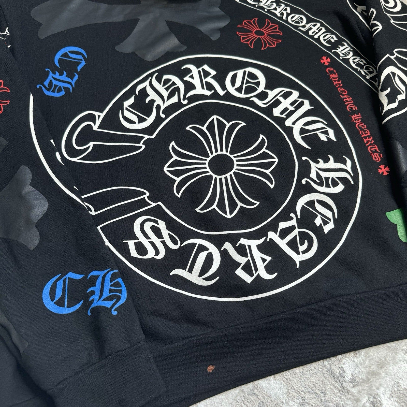 Chrome Hearts Stencil Pullover Hoodie 