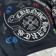 Chrome Hearts Stencil Pullover Hoodie 