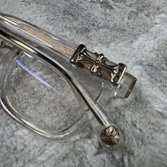 Chrome Hearts Cox Ucker Clear Frame Glasses