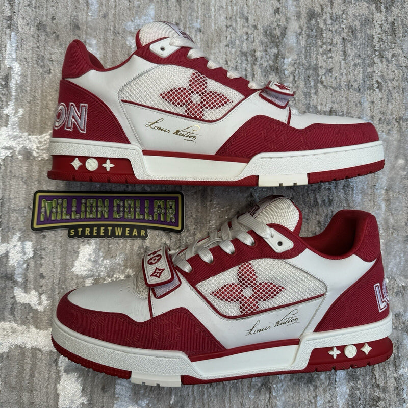 Louis Vuitton Strap Trainer Low ‘red White’ Sz- 9.5LV/10.5M