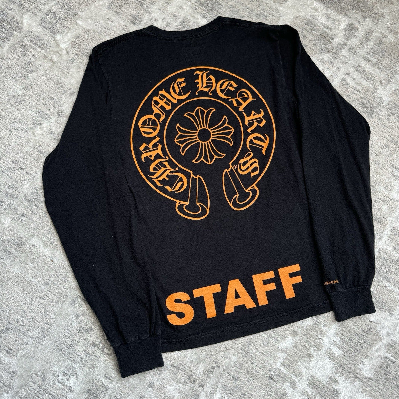 Chrome Hearts Staff Horseshoe Long Sleeve Pocket Tee Shirt 